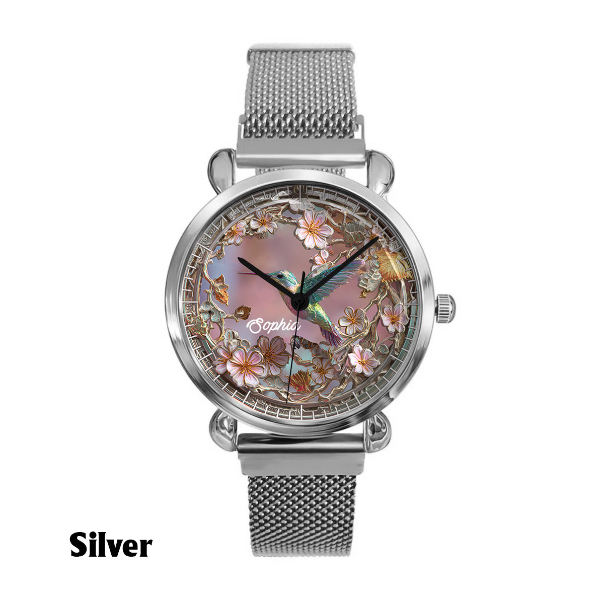 Beautiful Hummingbird - Personalized Hummingbird Women Hand Watch