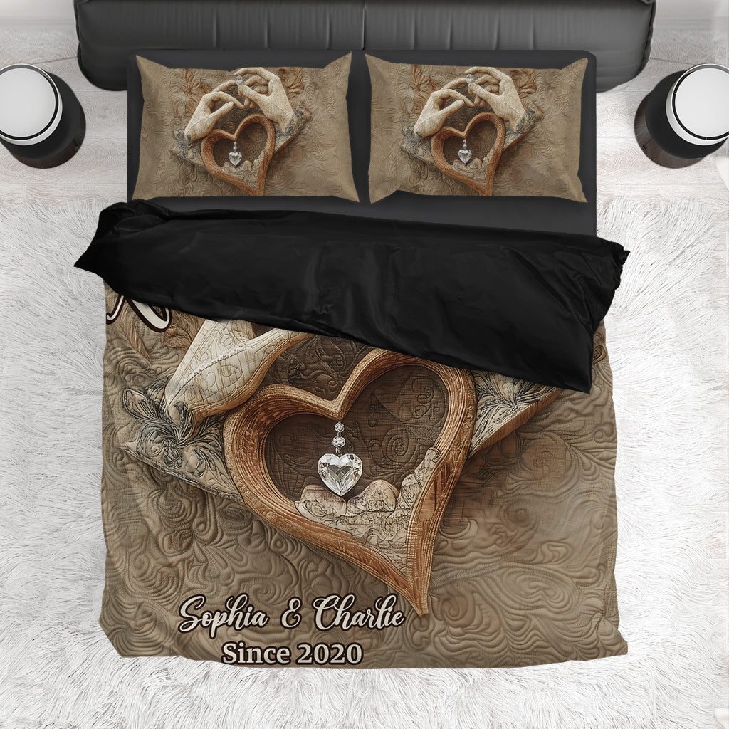 Together Forever - Personalized Couple Bedding Set