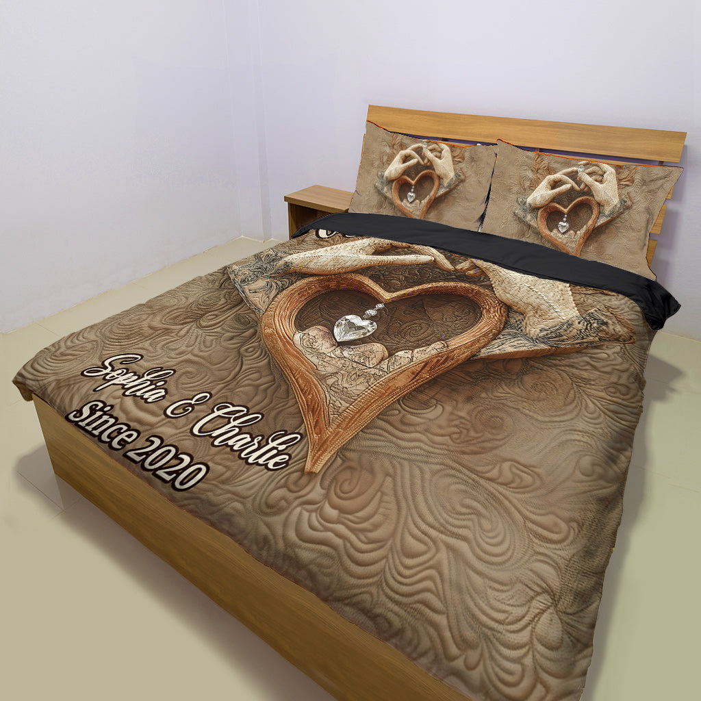 Together Forever - Personalized Couple Bedding Set