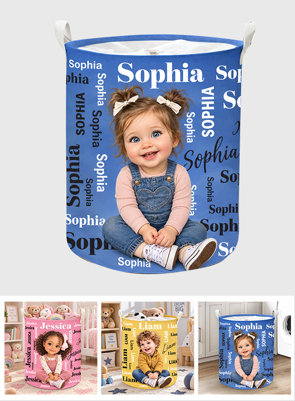 Merry Christmas - Personalized Kid Storage Basket
