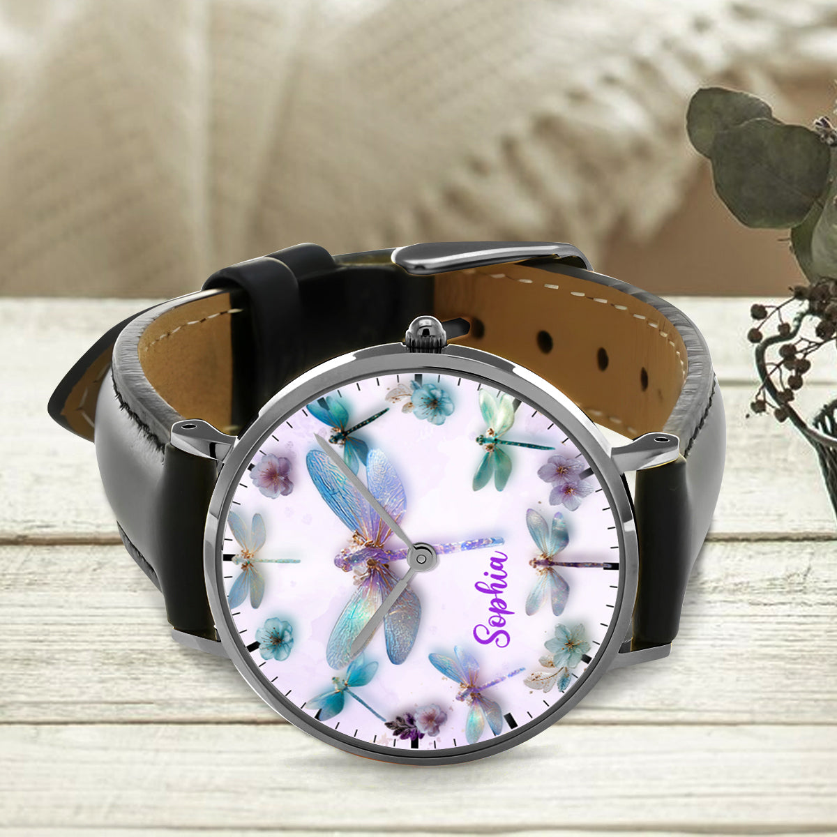 Whispering Wings Dragonflies - Personalized Dragonfly Hand Watch