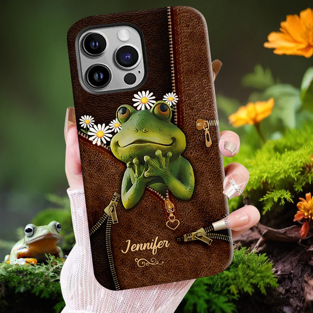Cute Frogs - Personalized Frog Full Print Phone Case