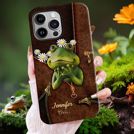 Cute Frogs - Personalized Frog Full Print Phone Case