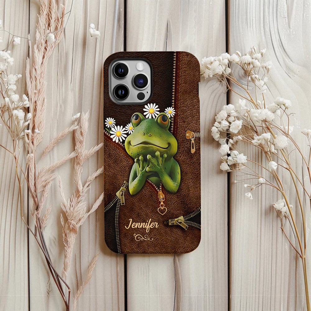 Cute Frogs - Personalized Frog Full Print Phone Case