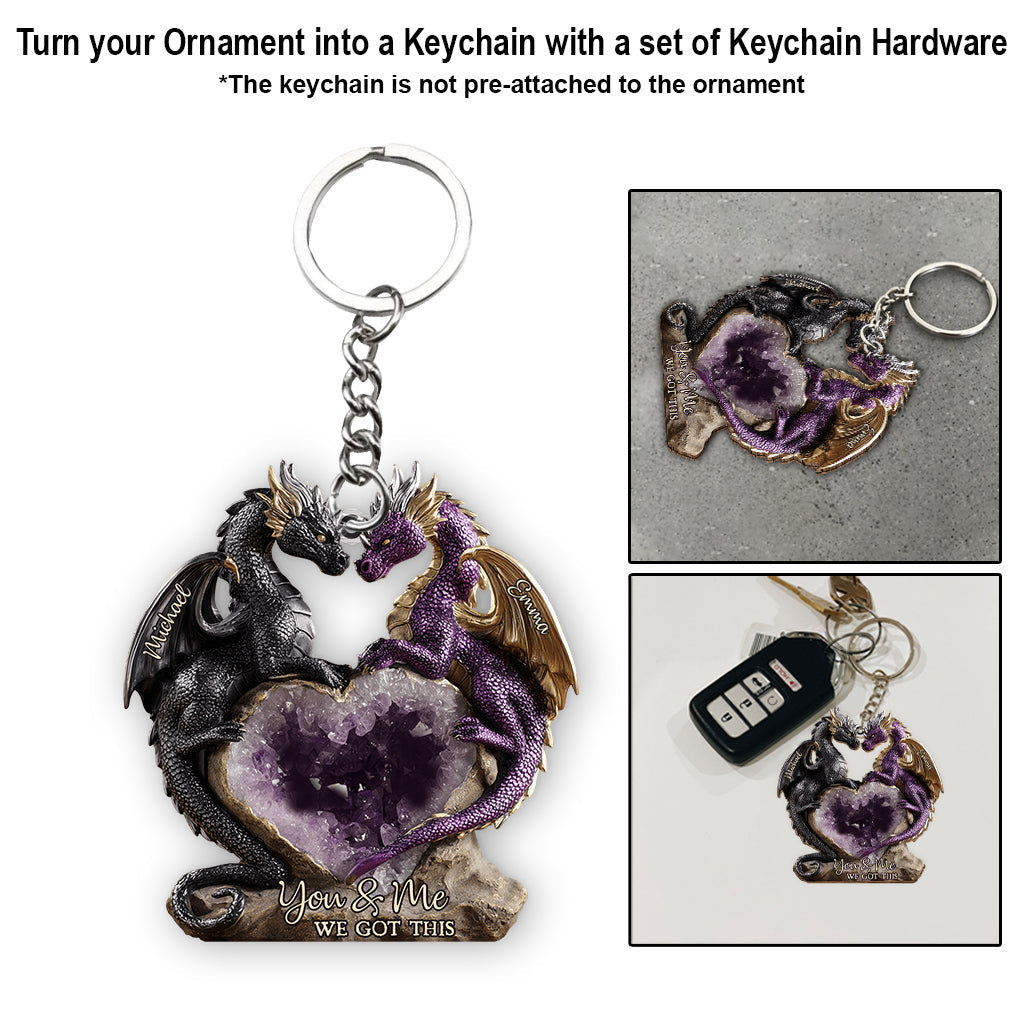 You & Me We Got This - Personalized Dragon Ornament