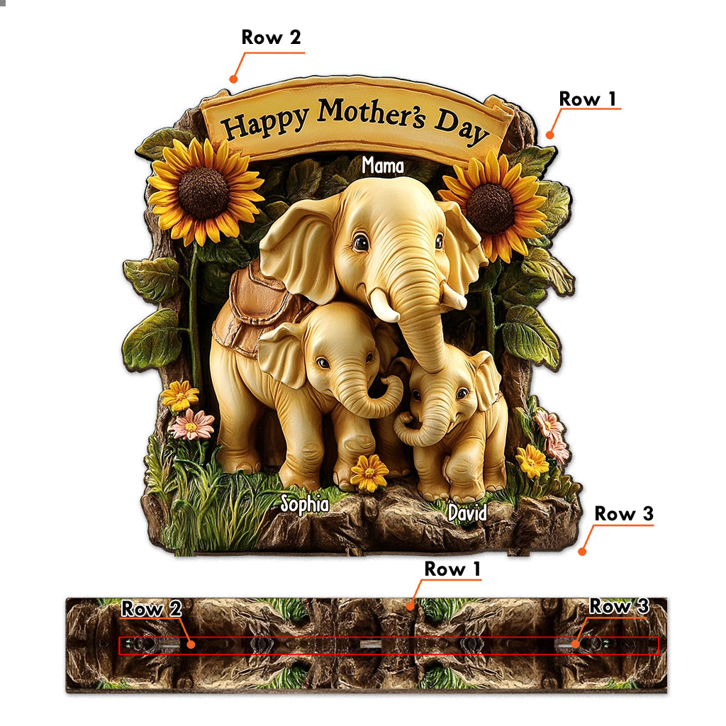 Happy Mother's Day - Personalized Mother 1 Layered Big Freestanding