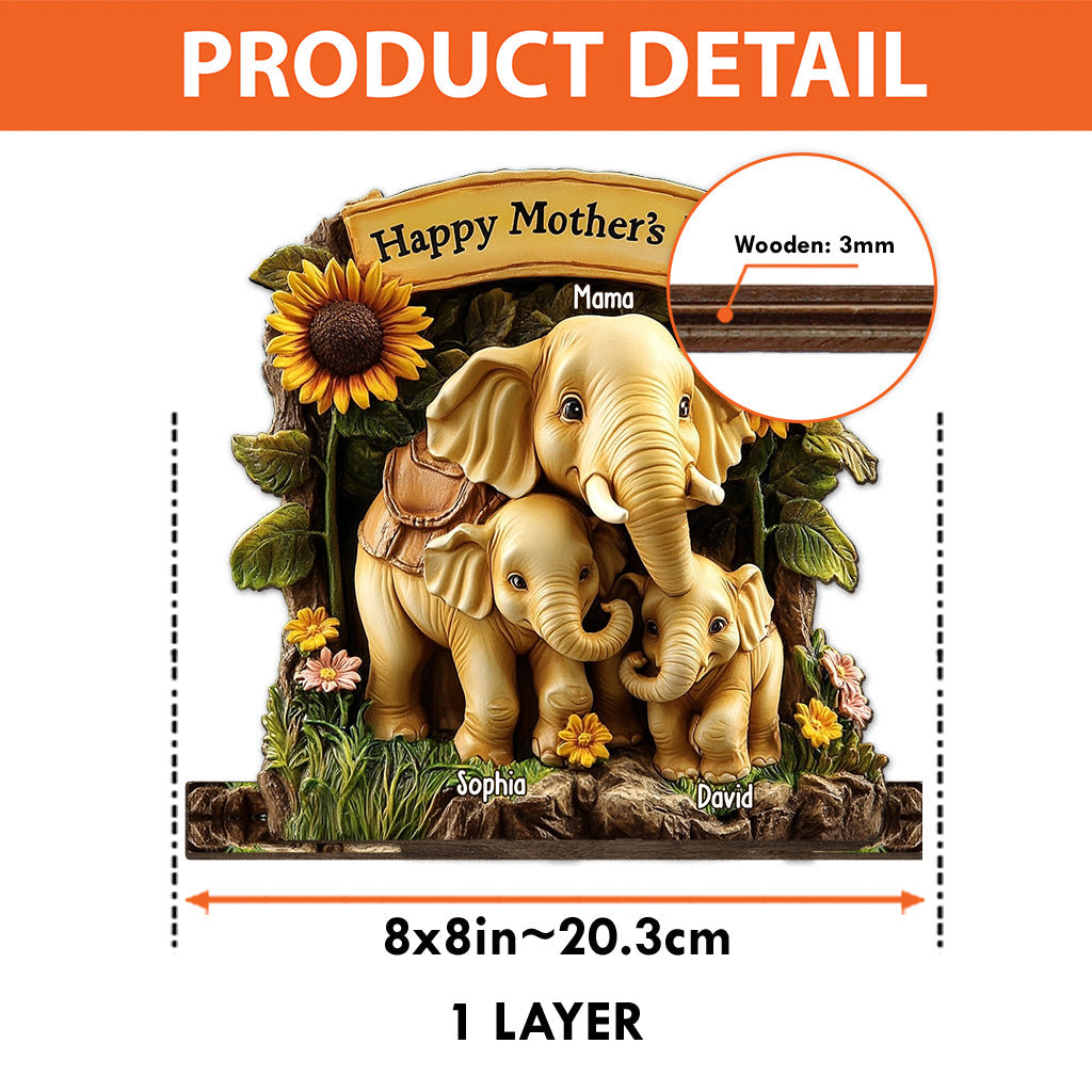 Happy Mother's Day - Personalized Mother 1 Layered Big Freestanding