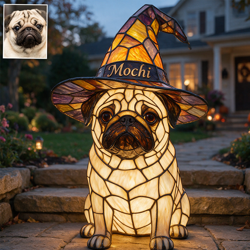 Magical Familiar Lamp - Personalized Dog Solar Acrylic Light