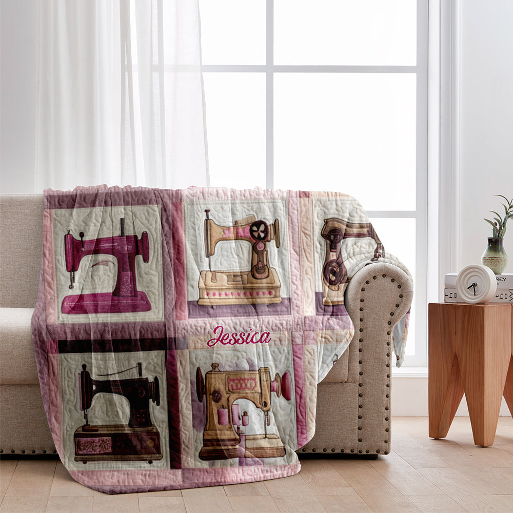 Sewing Machine - Personalized Sewing Blanket