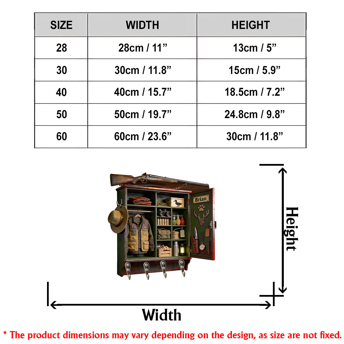 Born To Hunt - Personalized Hunting Custom Shaped Hanging Rack