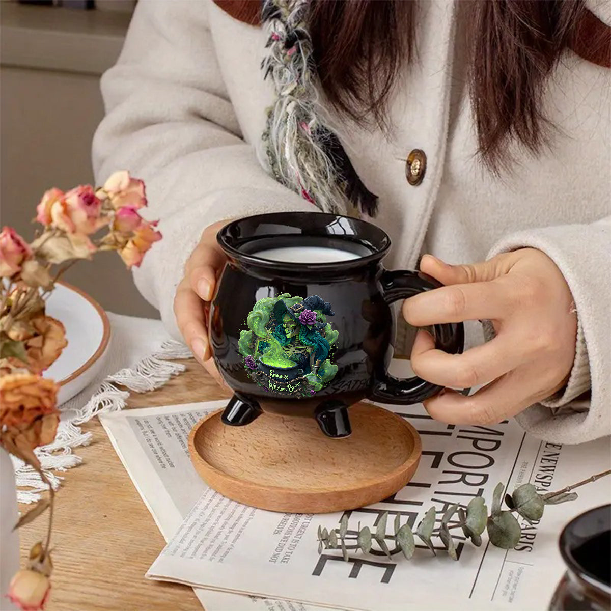 Witches Brew - Personalized Witch Cauldron Mug