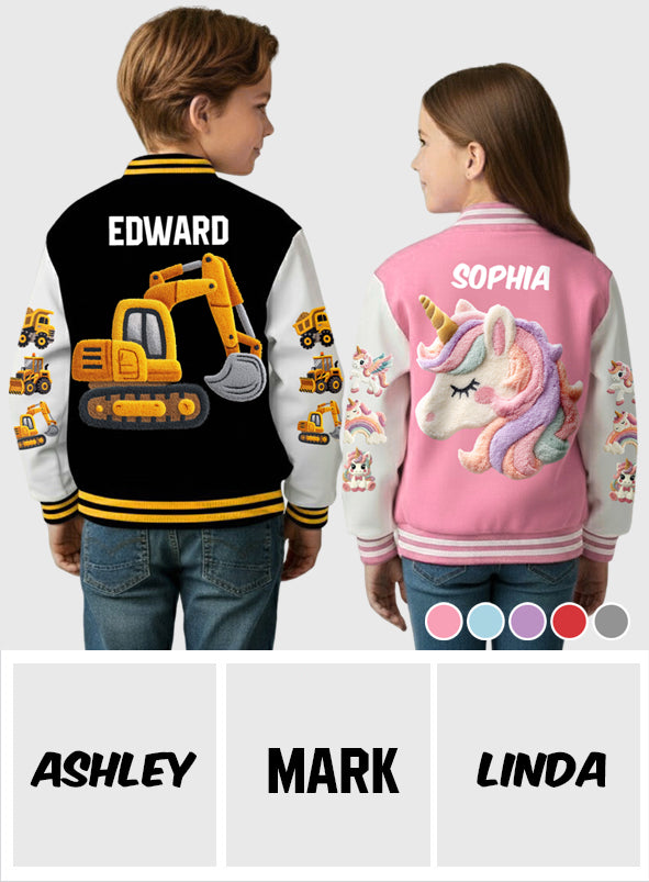 Perfect Gift For Kids - Personalized Kid Varsity Jacket