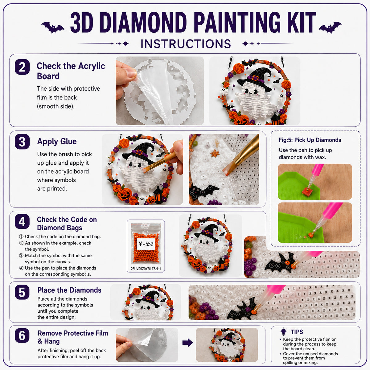 Grandma's Love - Personalized Grandma Diamond Painting Ornament Kit