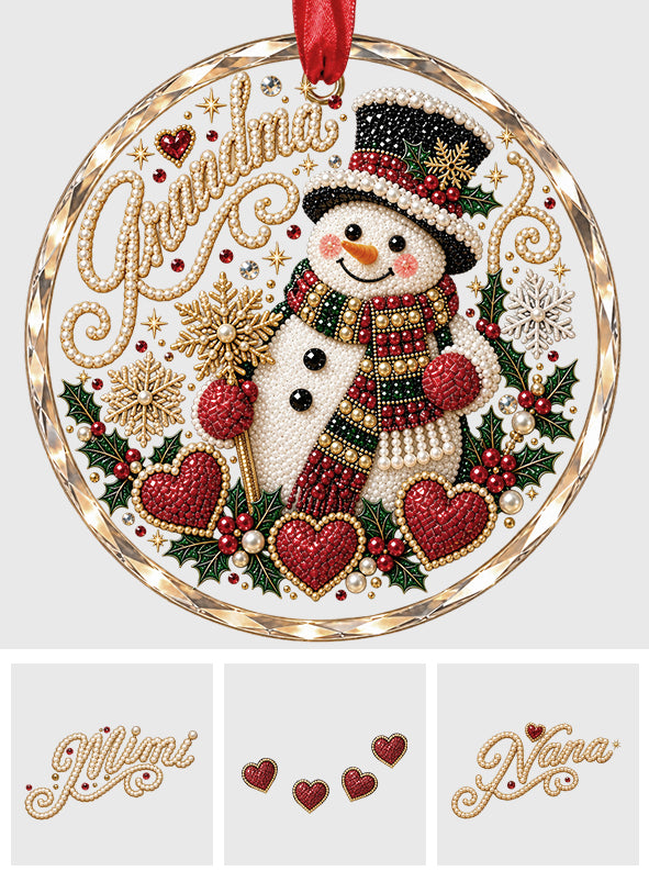 Grandma's Love - Personalized Grandma Diamond Painting Ornament Kit
