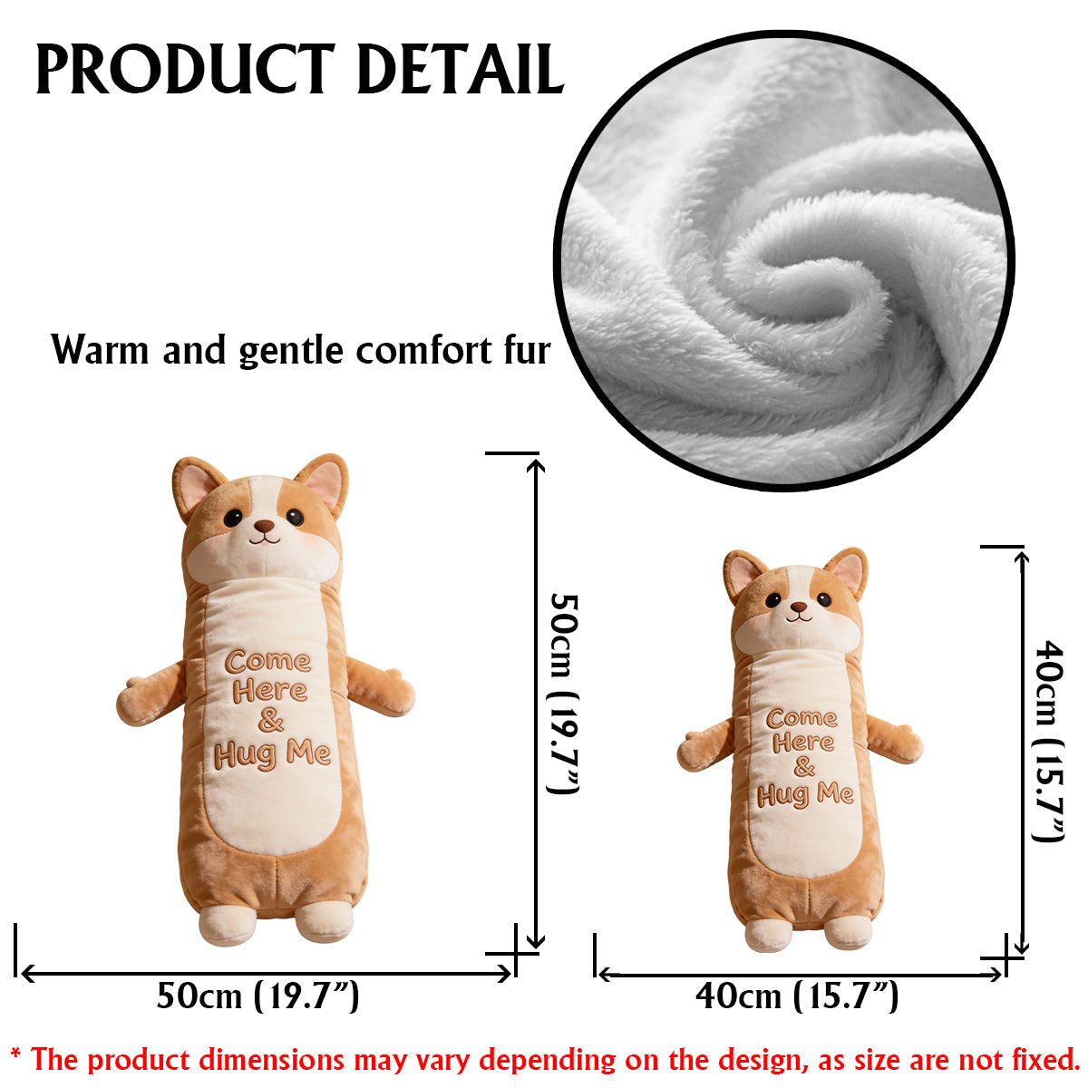 Pet Pillow Cuddle, Comfort Pillow - Personalized Dog Faux Fur Shaped Pillow