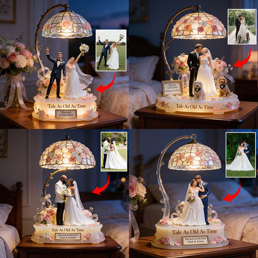 Romantic Anniversary - Personalized Wedding Anniversary Acrylic LED Night Light