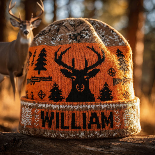Deer Hunter - Personalized Hunting Beanie Hat
