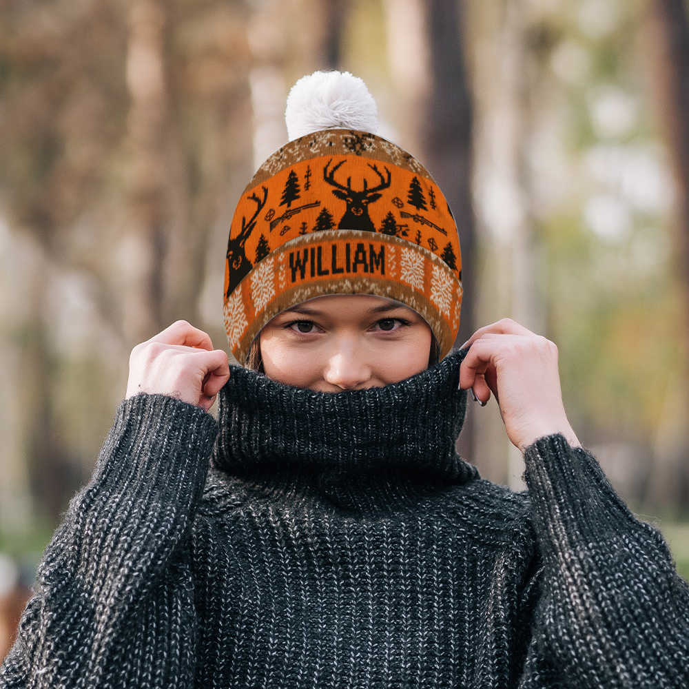 Deer Hunter - Personalized Hunting Beanie Hat