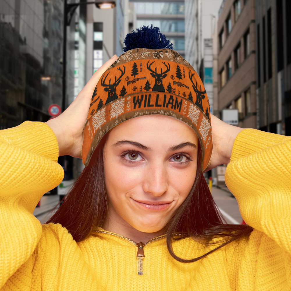 Deer Hunter - Personalized Hunting Beanie Hat