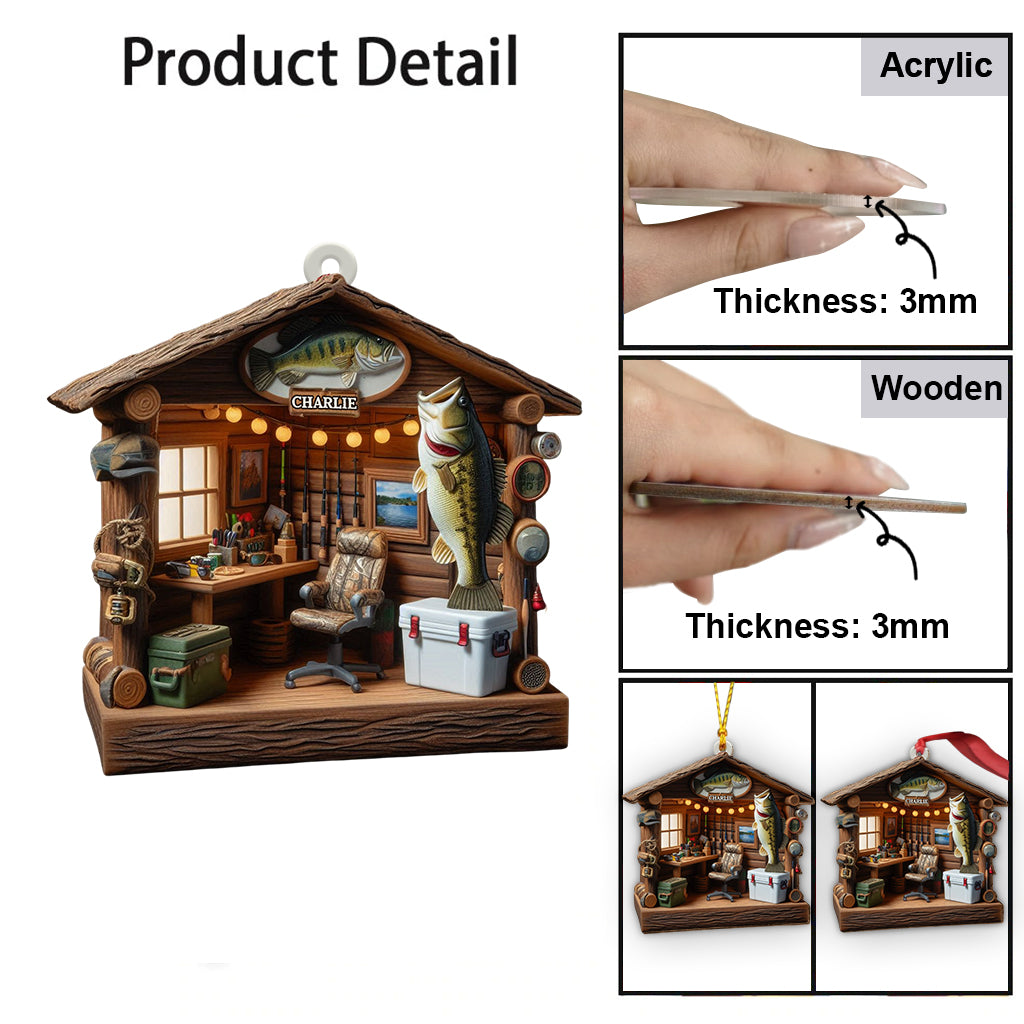 Love Fishing - Personalized Fishing Ornament