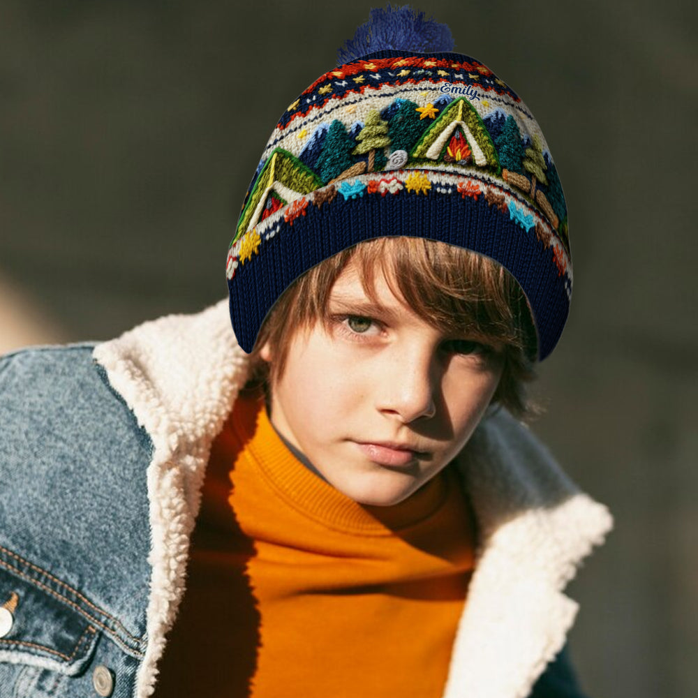 Love Camping - Personalized Camping Beanie Hat