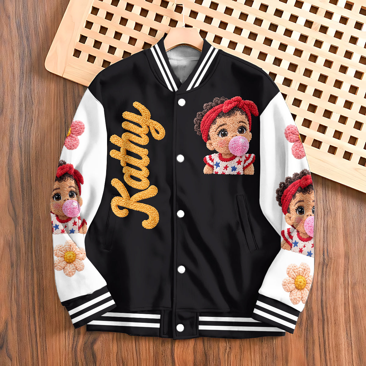 Custom Any Photo - Personalized Kid Varsity Jacket