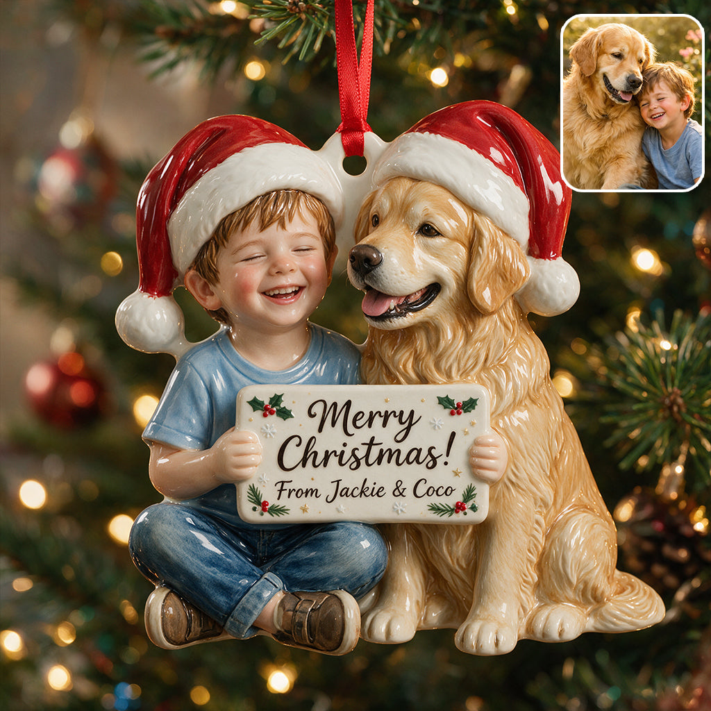 Custom From Any Photo - Personalized Kid Premium 3D Ornament