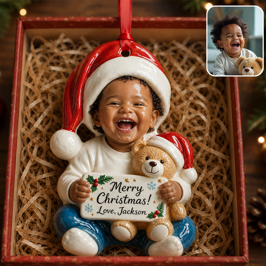 Custom From Any Photo - Personalized Kid Premium 3D Ornament