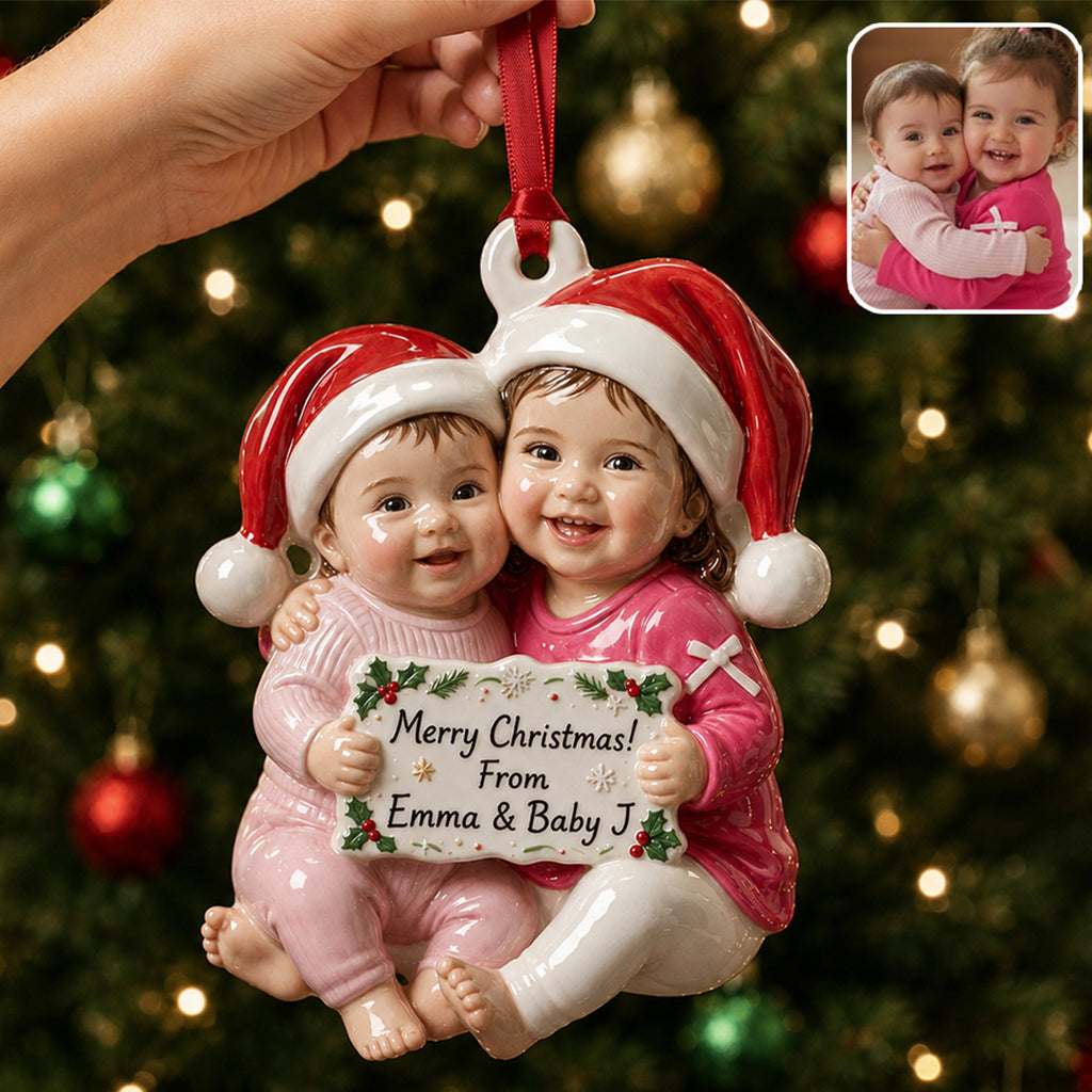 Custom From Any Photo - Personalized Kid Premium 3D Ornament