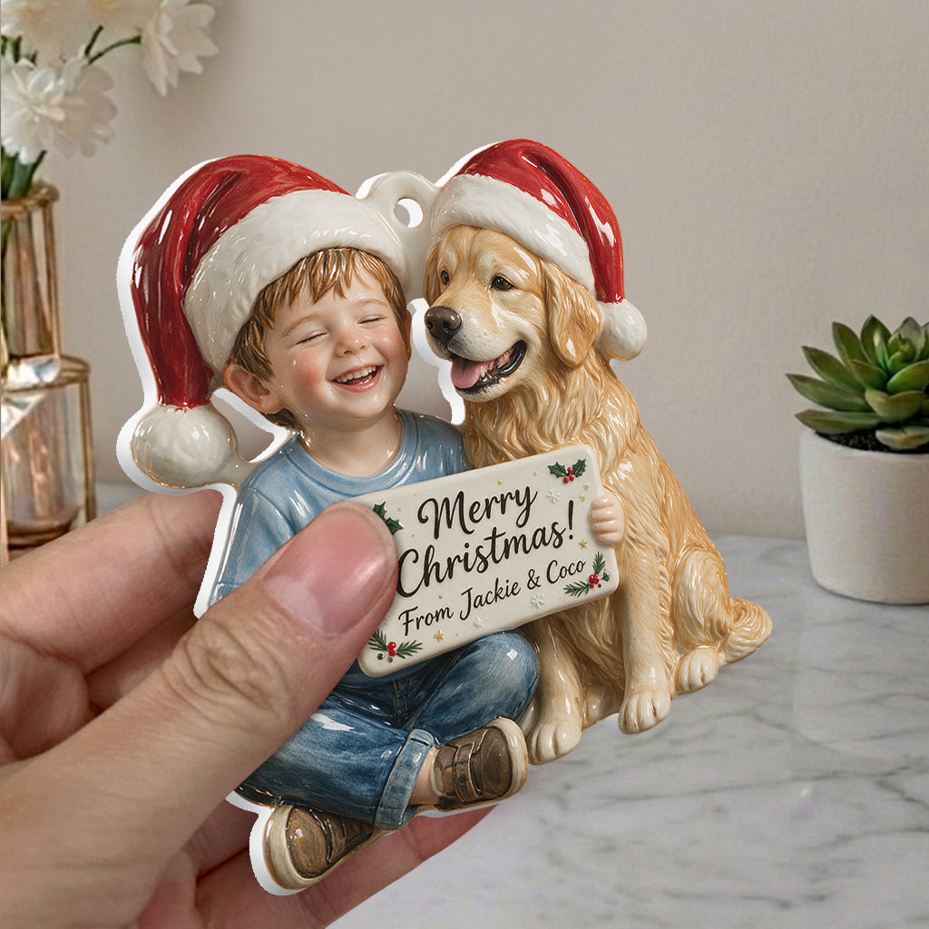 Custom From Any Photo - Personalized Kid Premium 3D Ornament