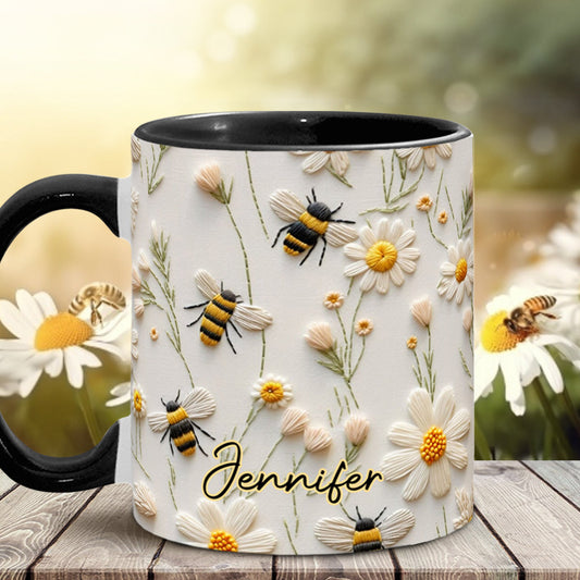 Love Bees - Personalized Bee Accent Mug