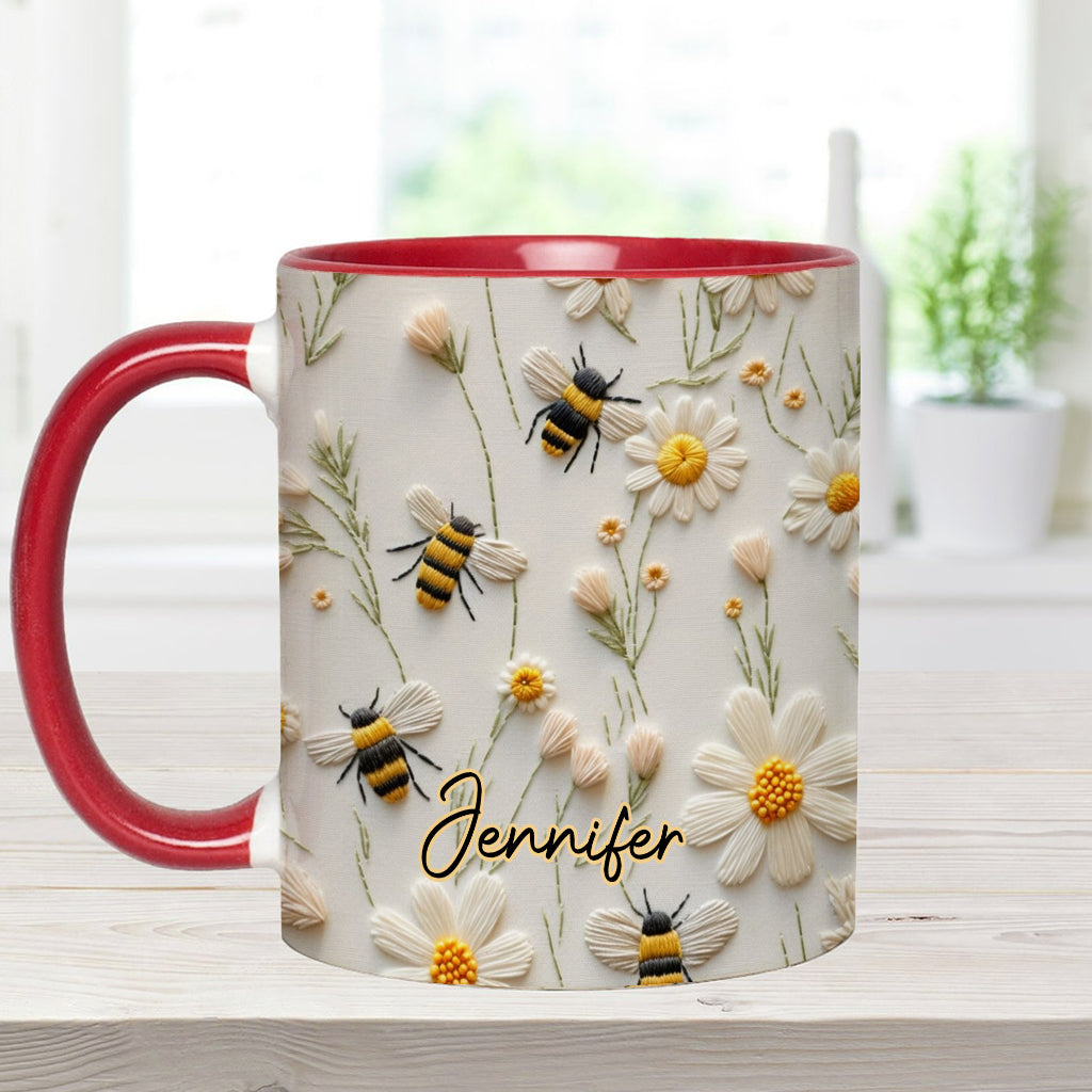 Love Bees - Personalized Bee Accent Mug