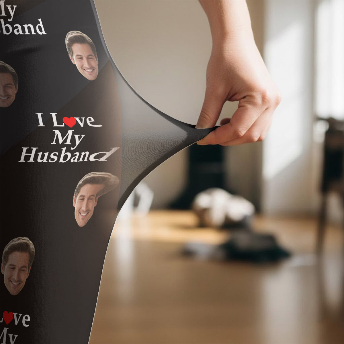 I Love You - Personalized Couple Women Pantyhose Tights