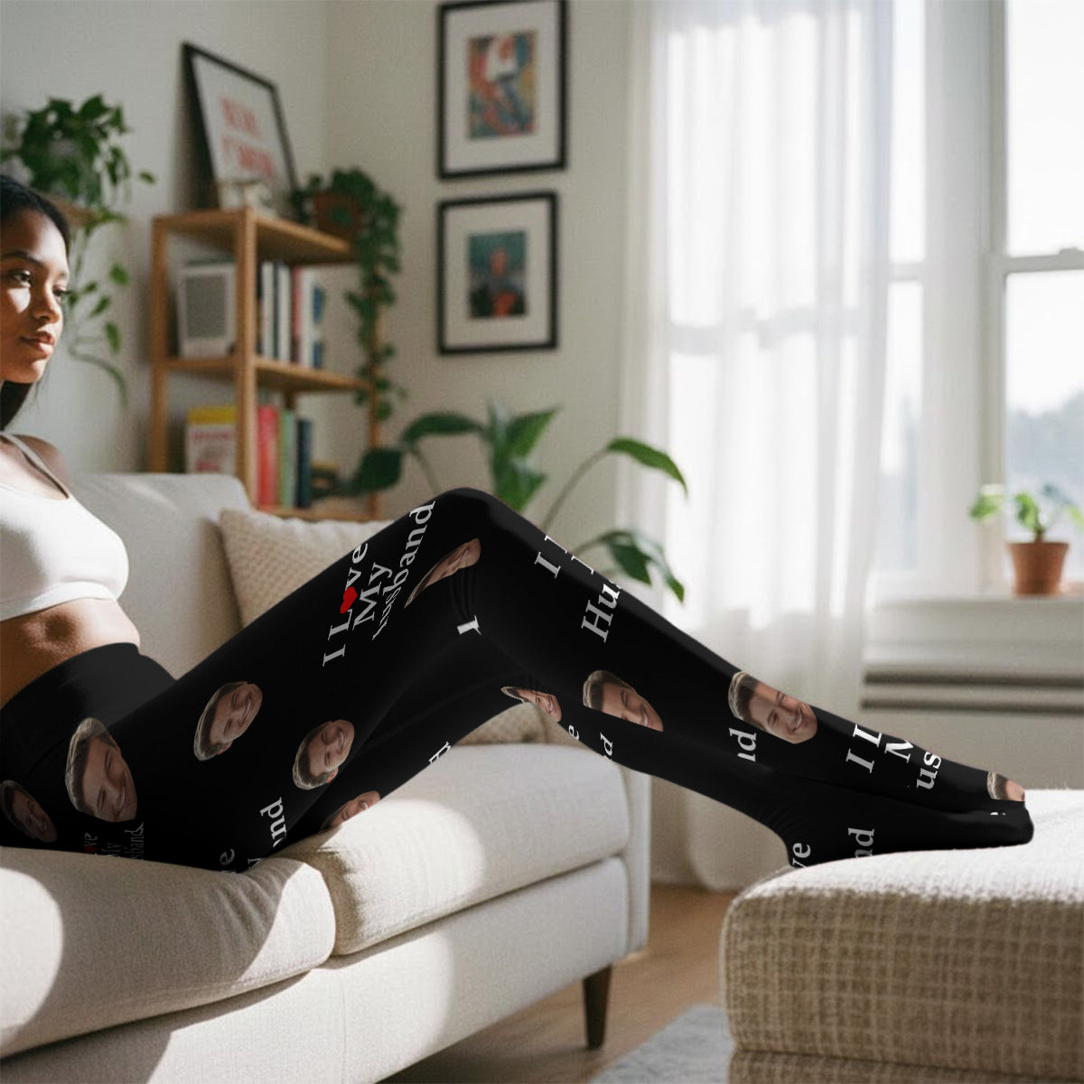 I Love You - Personalized Couple Women Pantyhose Tights