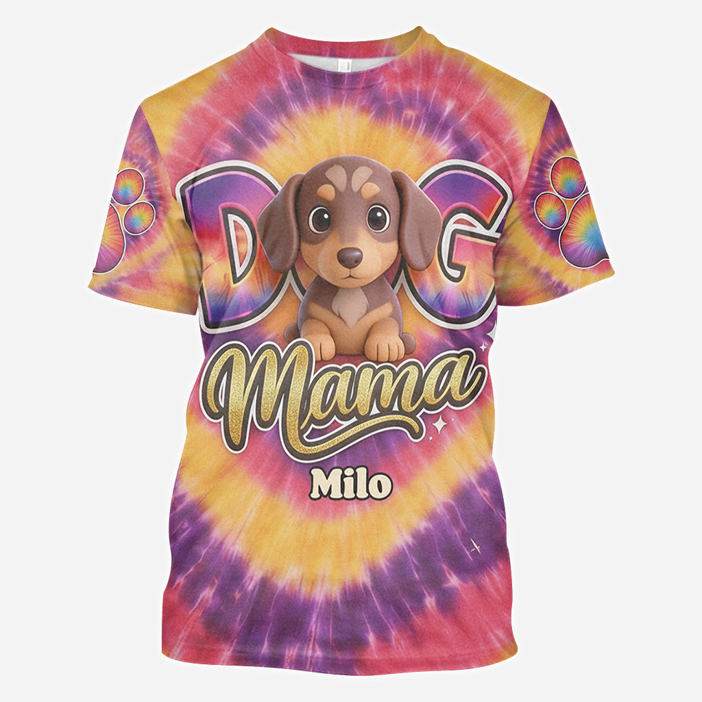 Custom Any Photo Dog Mama - Personalized Dog All Over Shirt