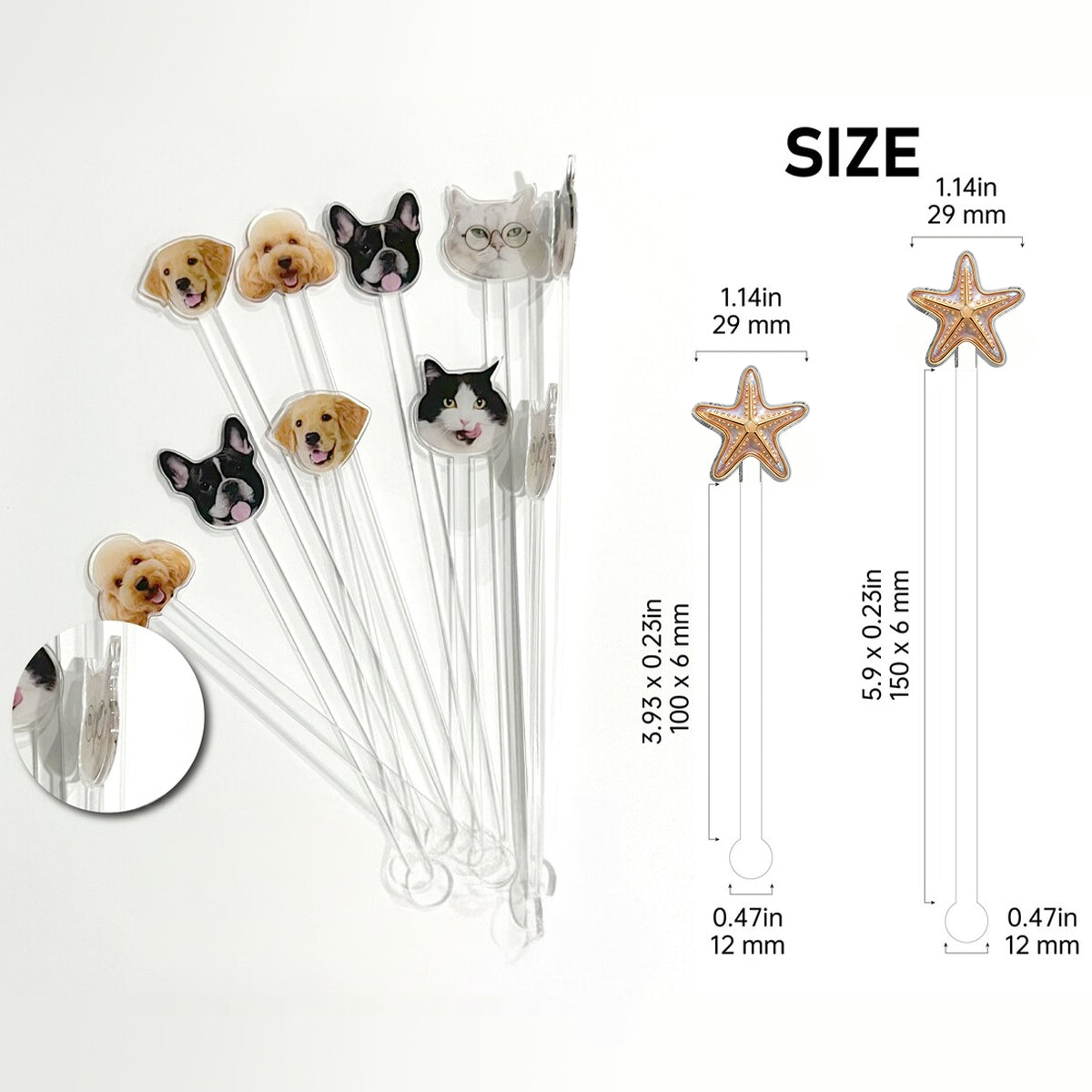 Love Turtle - Personalized Turtle Set Accent Mug with Acrylic Stirrers