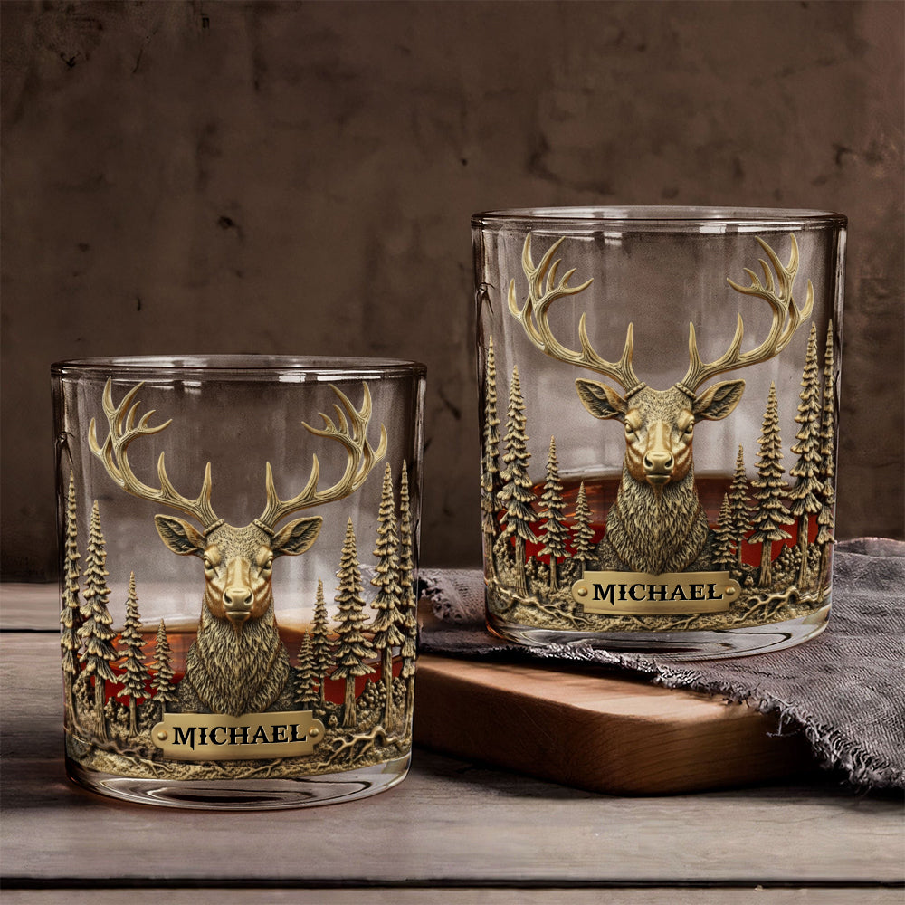 Love Hunting - Personalized Hunting Whiskey Glass