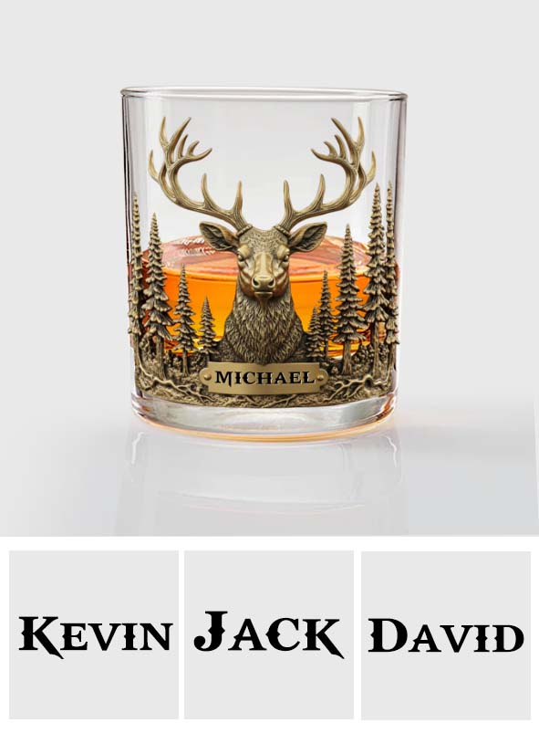 Love Hunting - Personalized Hunting Whiskey Glass