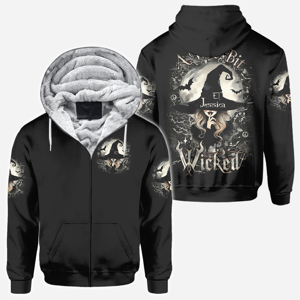 A Wee Bit Wicked - Personalized Witch All Over Shirt