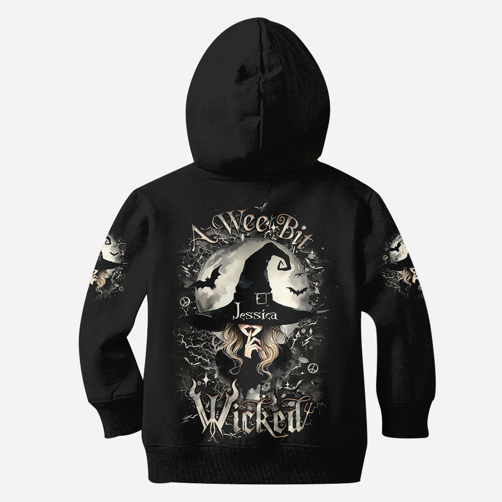 A Wee Bit Wicked - Personalized Witch All Over Shirt