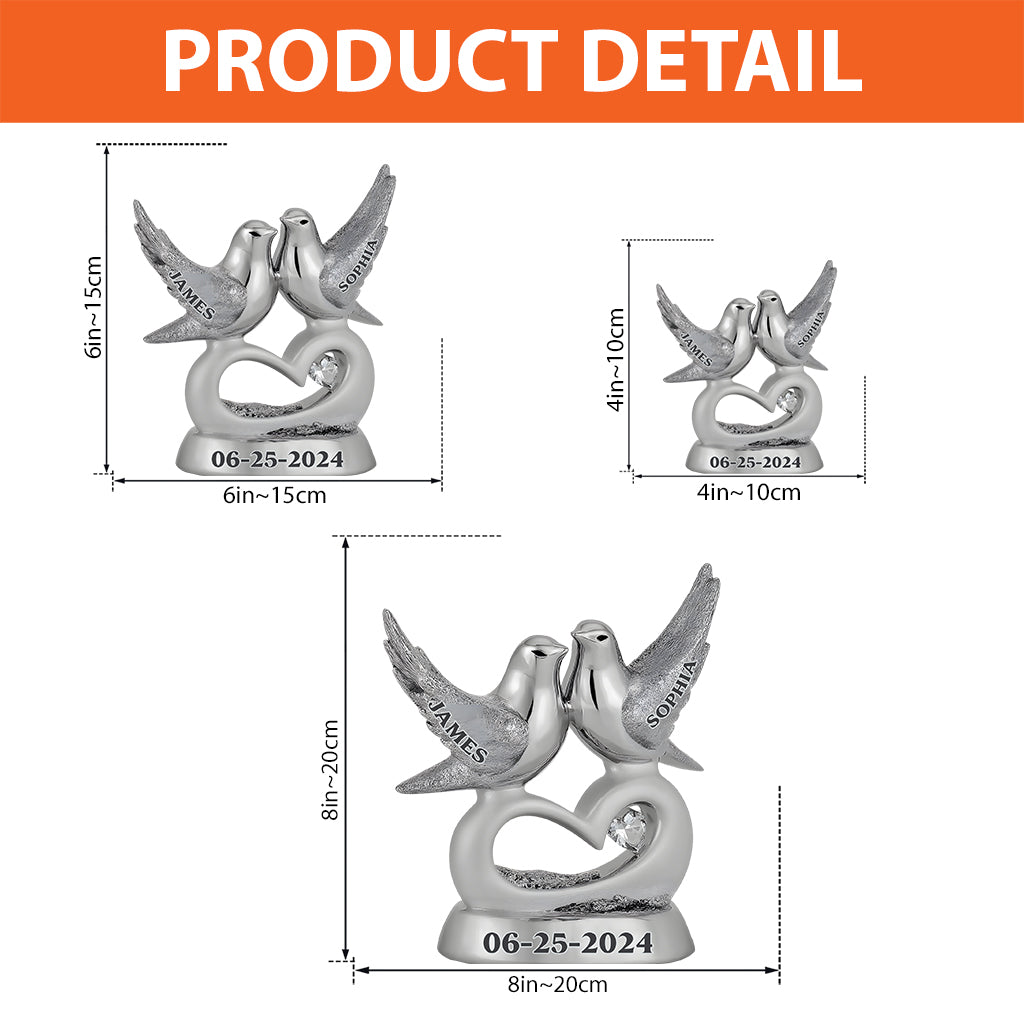 Anniversary Gifts - Personalized Couple Custom Shaped Acrylic Plaque