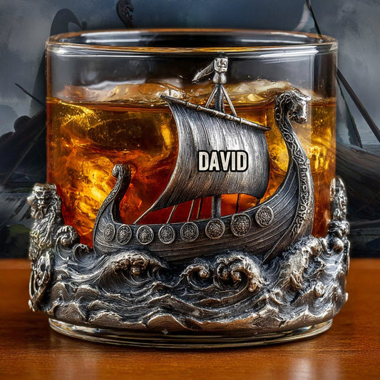 Viking Spirit - Personalized Viking Whiskey Glass