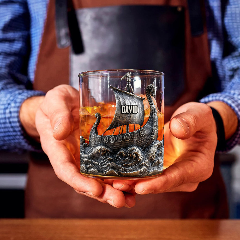 Viking Spirit - Personalized Viking Whiskey Glass