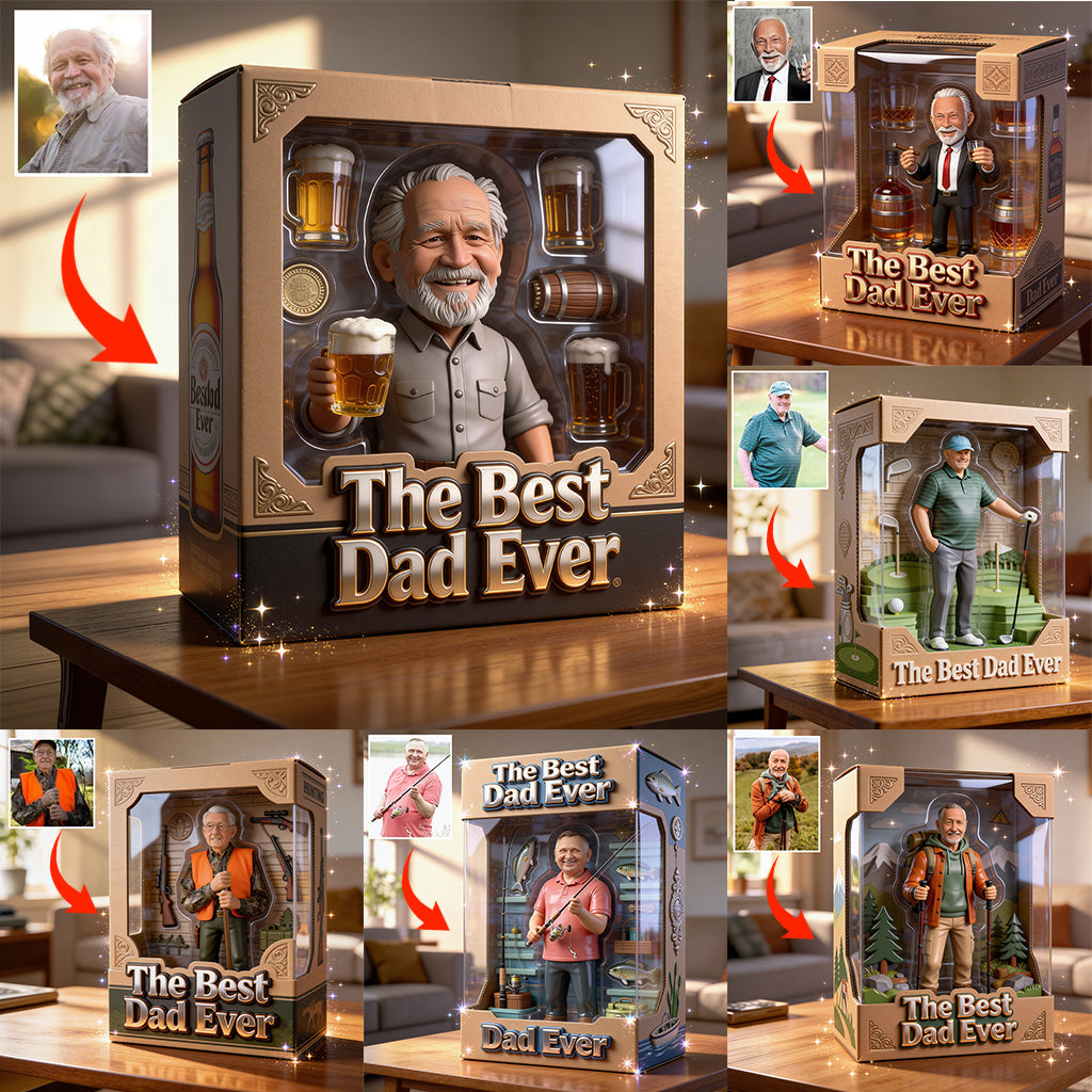 Father Gift, Customize Father With Hobby - Personalized Father Custom Shaped Acrylic Plaque