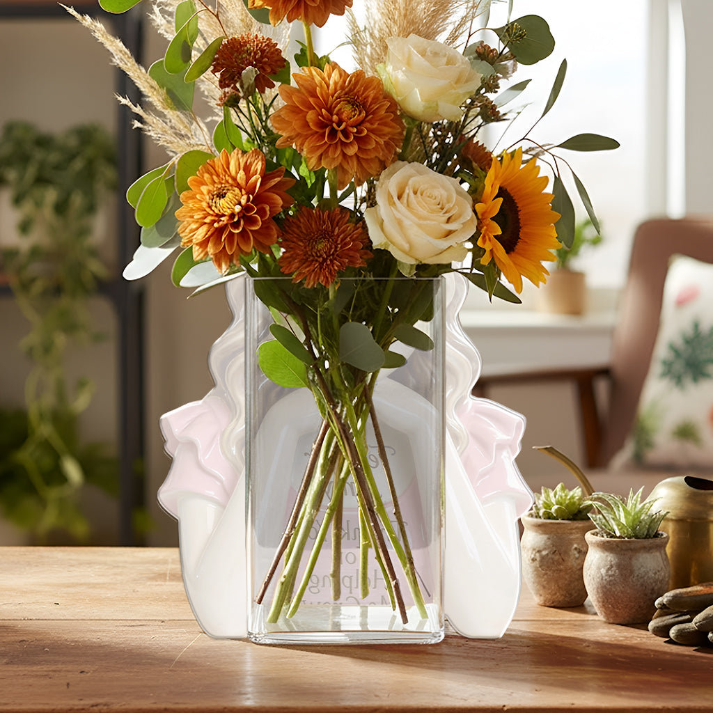 Thanks For Helping Me Grow - Personalized Teacher Acrylic Pot