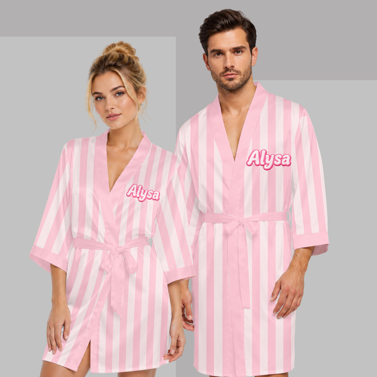 Besties Forever - Personalized Bestie Satin Robe