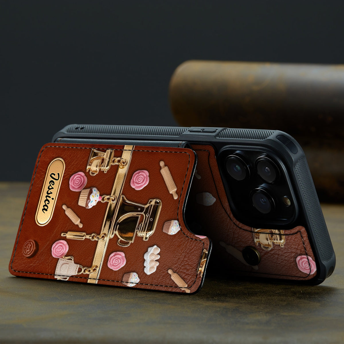 Love Baking - Personalized Baking Fully Printed Wallet Phone Case