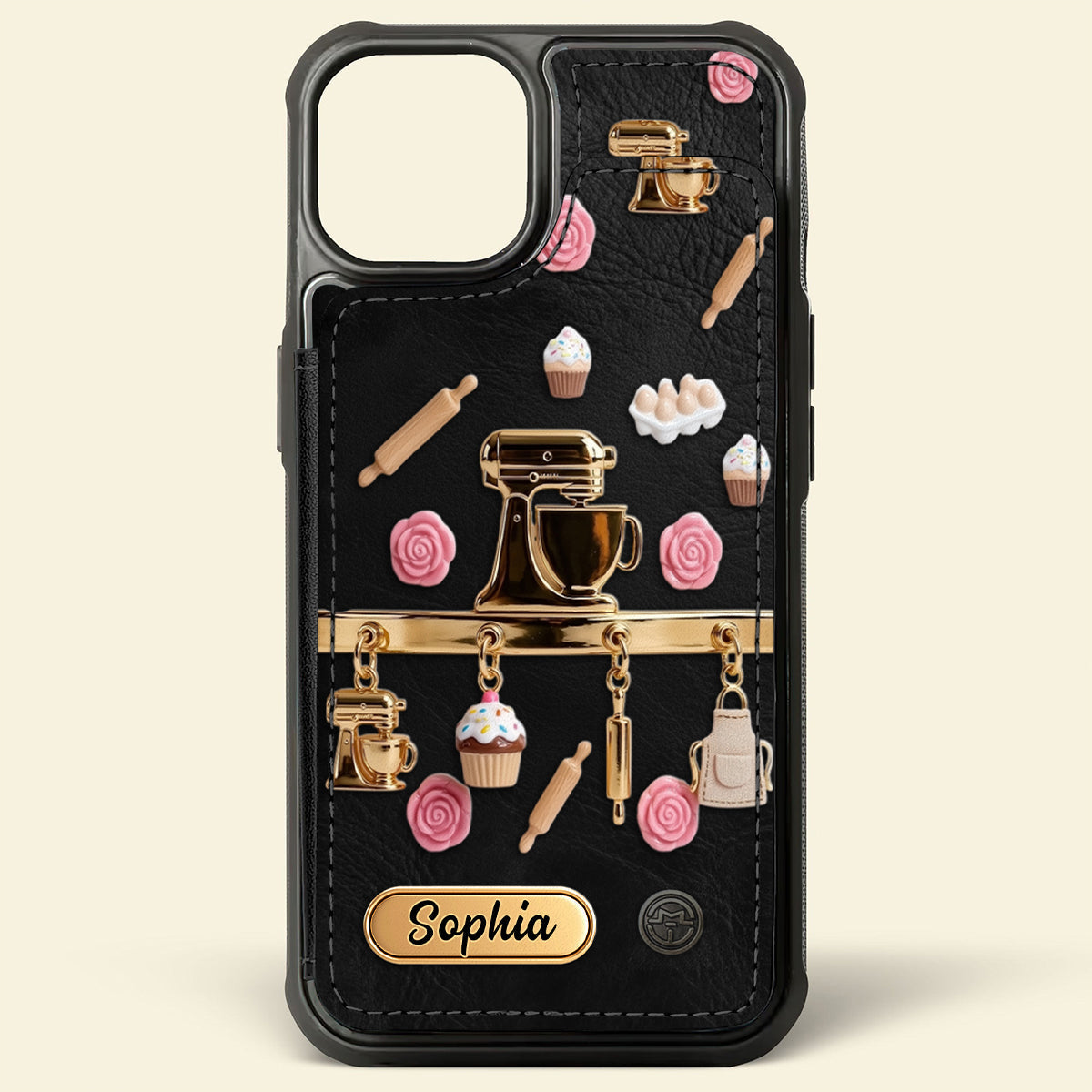 Love Baking - Personalized Baking Fully Printed Wallet Phone Case