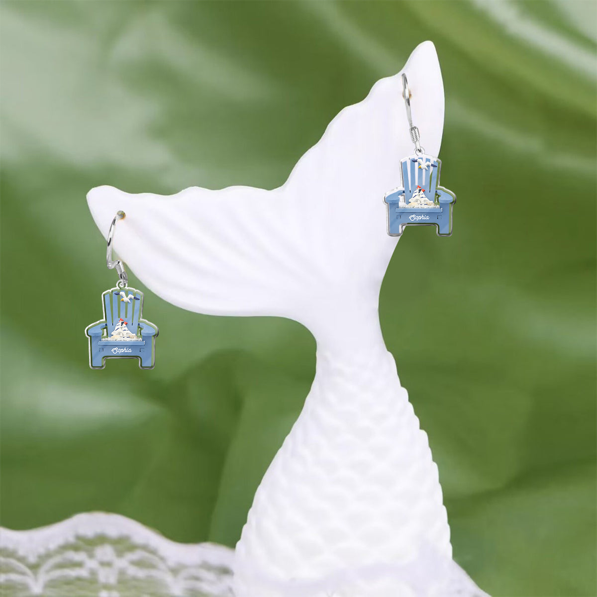 Beach Chair - Personalized Sea Lover Earrings