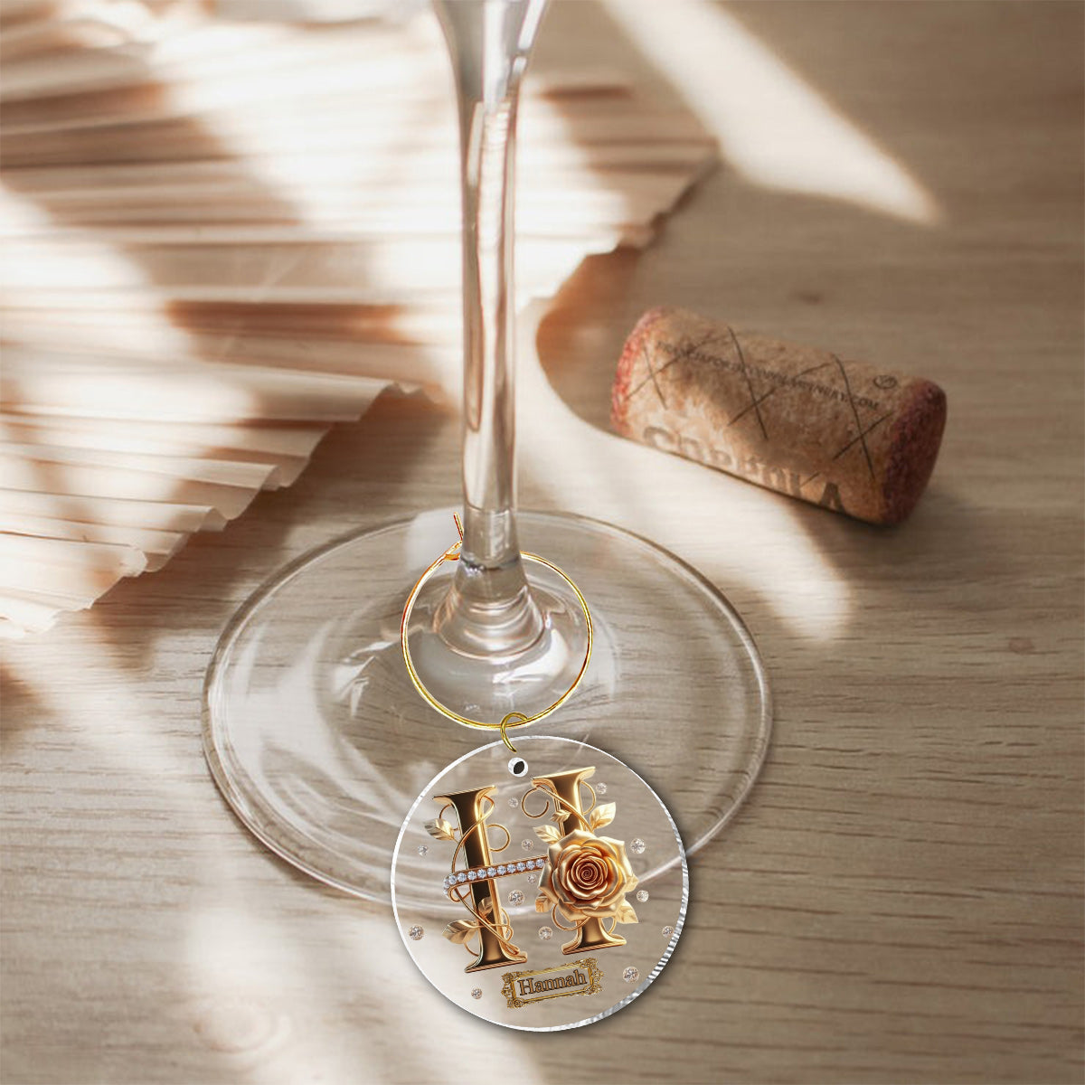 Alphabet Initial For Wine Lovers - Personalized Wine Wine Glass With Long Stem